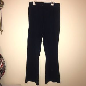 Navy blue Lands End sweat pants/leggings.